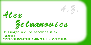 alex zelmanovics business card